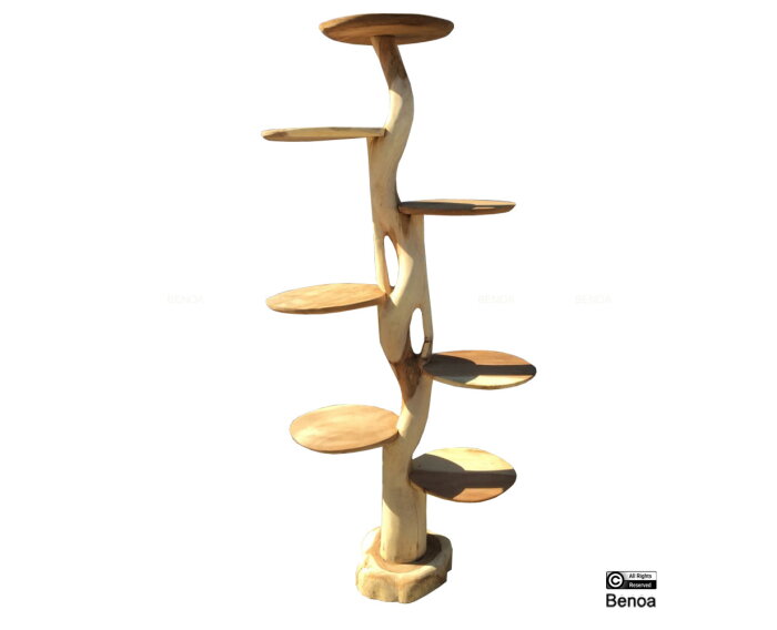 Suar Boom Sculptuur Rond