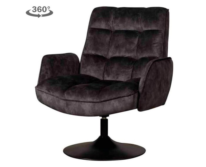 Tropea Fauteuil - Adore dark grey 29 (draaibaar)
