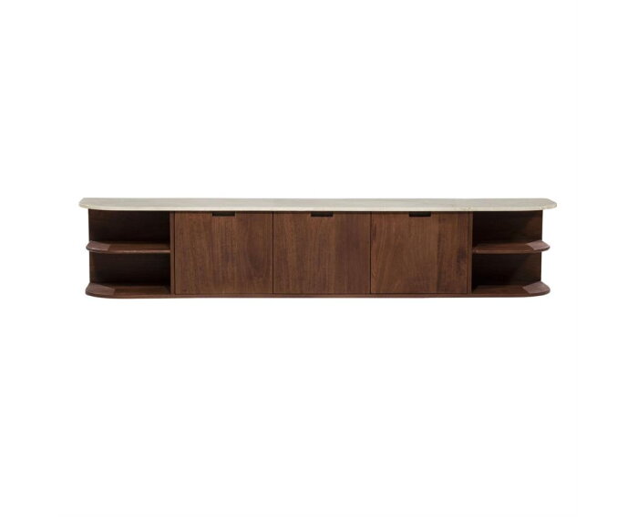 TV meubel Vigo 200x38cm - bruin | Eleonora