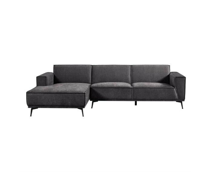 Leeds 2 5-AR + Chaise L - City 464 Black Blue