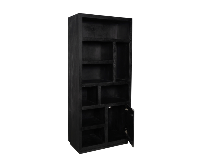 Boekenkast Brussel Black | 5 vakken - 2 deuren