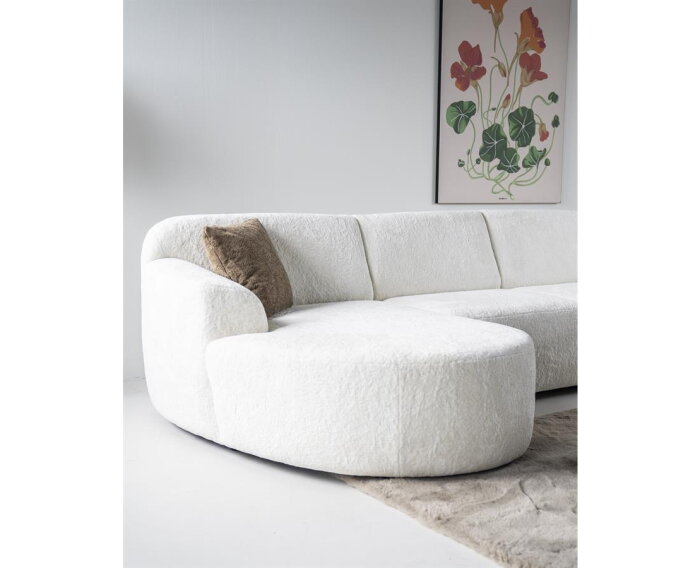 SEVN Ovie modulaire hoekbank - Pande Deluxe Ivoor - 410x328 cm - zelf samen te stellen