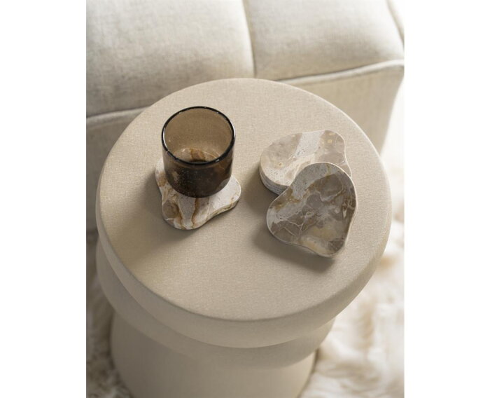 Coaster Marrone (set of 4) 11x6cm - beige | BY-BOO