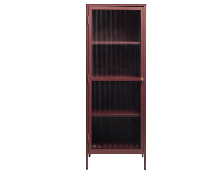 Vitrinekast Bronco tower 160 cm - Rood