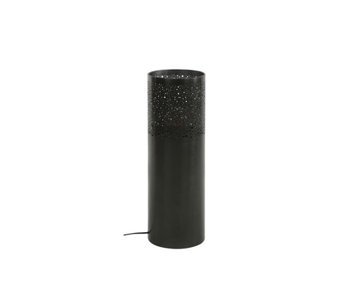 Vloerlamp Ø20 cilinder 60cm - Zwart nikkel