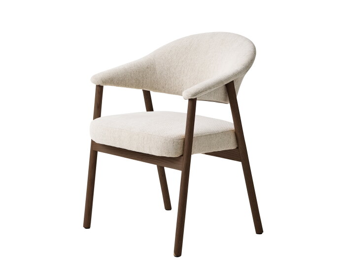 Eetkamerstoel Elk eiken Bruin - Beige