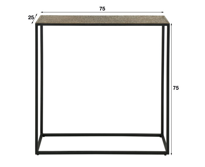 Haltafel Hamilton 75 cm Metallic - Brons Antiek