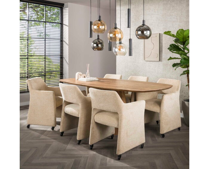 Armstoel wieltjes Forma VPE2 - Savelle Zankleur