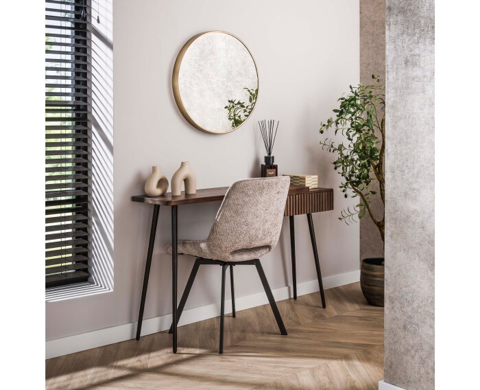 Haltafel Carve - Massief acacia drift brown