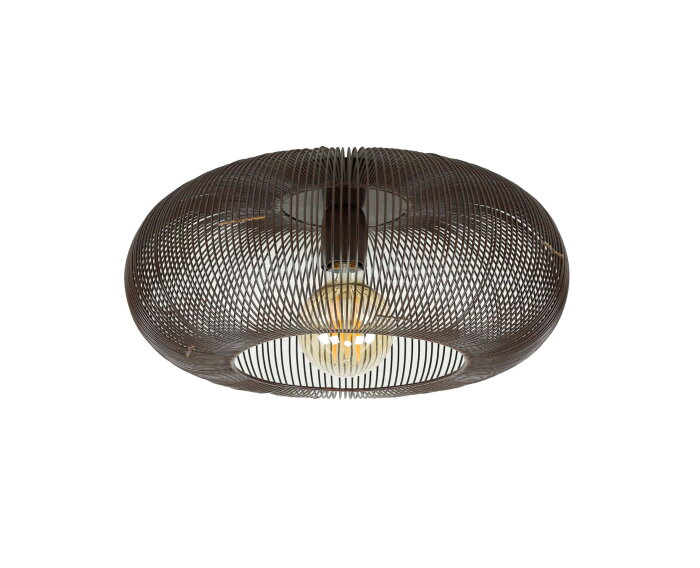 Plafondlamp Copper twist &Oslash;43 cm - Zwart nikkel