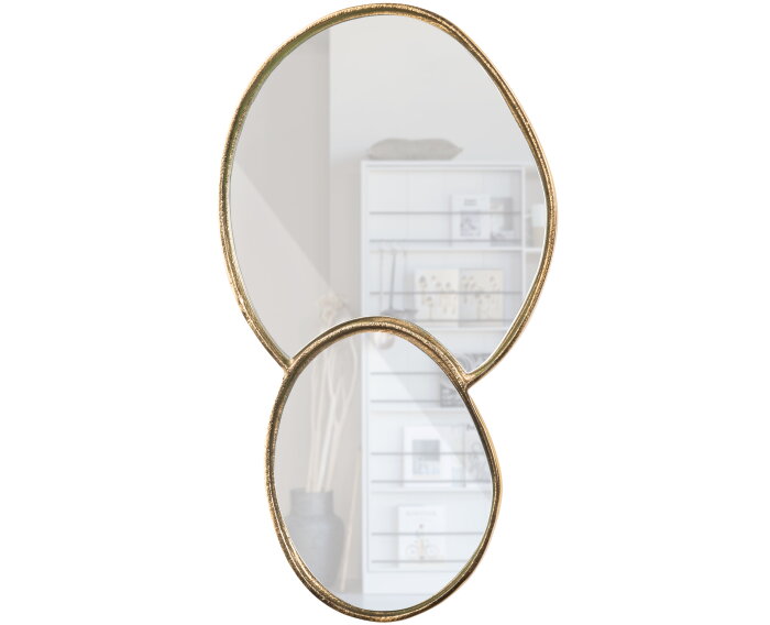 Shay Dubbele Spiegel Metaal Goud - WOOOD Exclusive