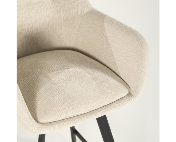 Barstool Bliss with armrest - beige | BY-BOO
