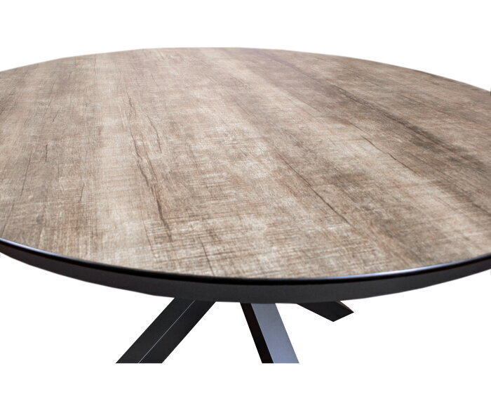 Tuintafel Atalanta rond keramiek &Oslash;145 cm - Antraciet