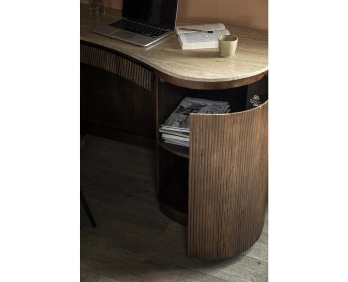 Bureau Mari 129x60cm - bruin | Eleonora