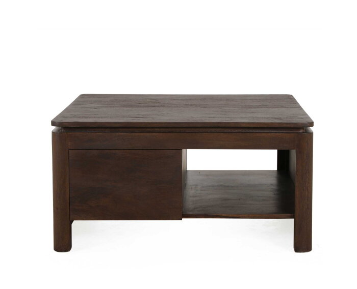 Vierkante Salontafel Dallas Bruin Mangohout 80 cm