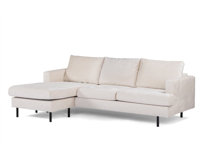 3 seater sofa CL L+R, fabric Loris 01, L720 champagne