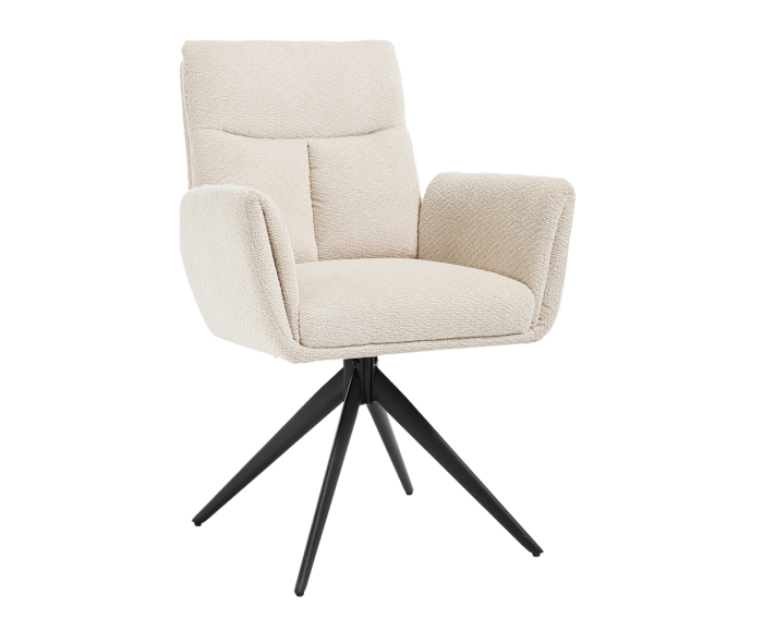 Varzo Armstoel - Toro 25 cream (draaibaar)