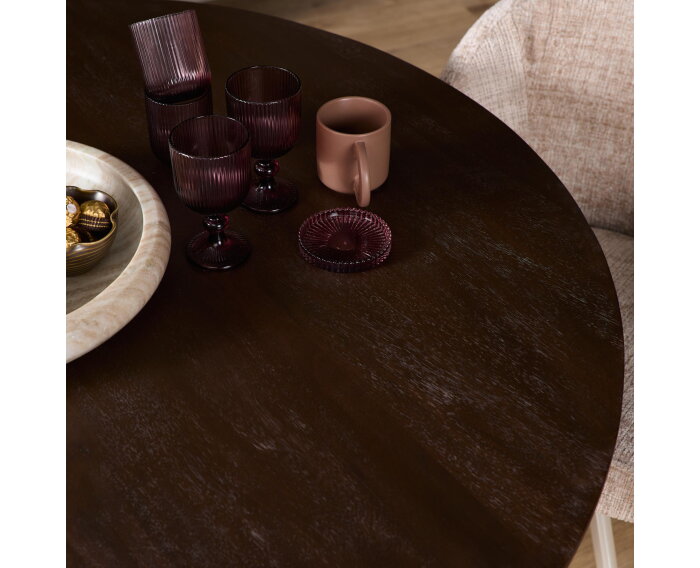 Eettafel Madison Brown | 110 cm | Poot Sand