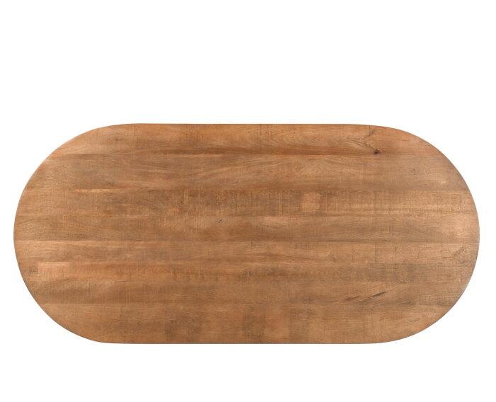 Eettafel Salvator ovaal 200 cm - Bruin | Livingfurn