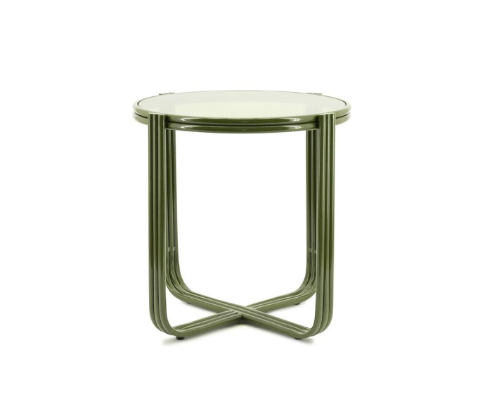 Side table Groovy 42.5x42.5cm - groen | BY-BOO