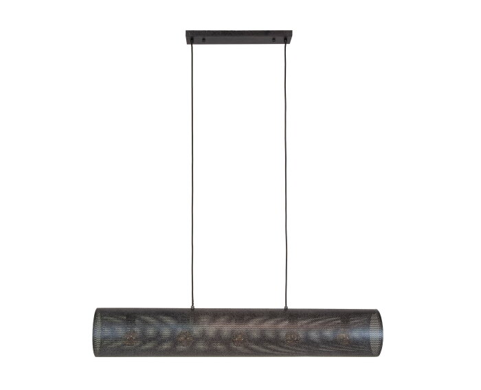 Hanglamp 5L koker mesh - Artic zwart