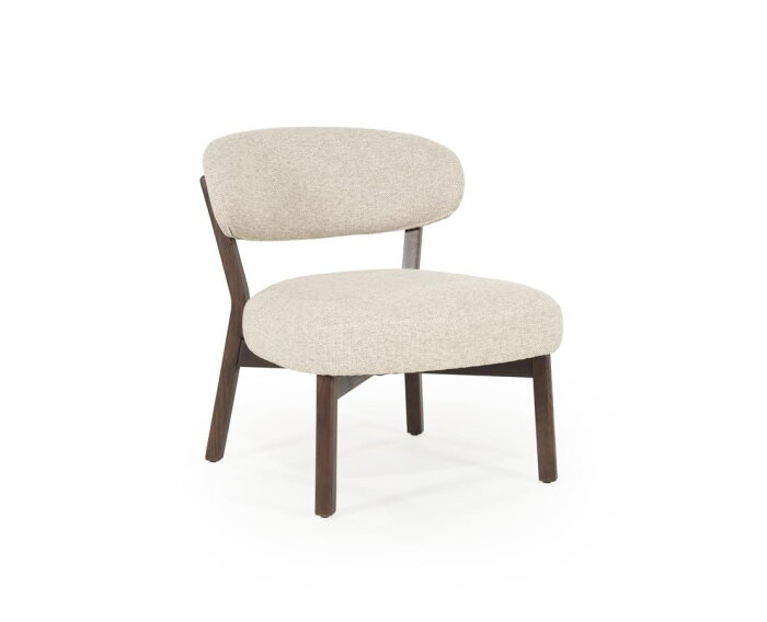 Fauteuil Mikky bruin - taupe | Eleonora