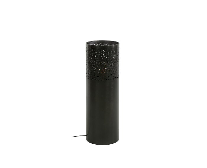 Vloerlamp &Oslash;20 cilinder 60cm - Zwart nikkel