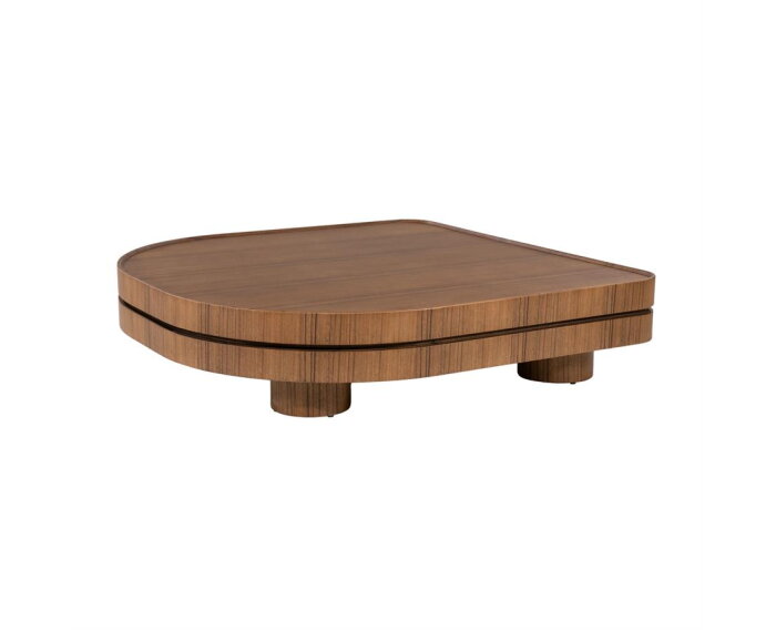 Salontafel Arcus 122x122cm - bruin | Eleonora