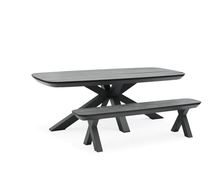 Bradford HPL bench, grey