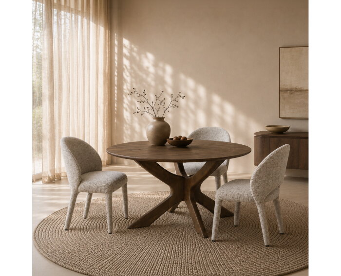 Brix Montreaux Round Brown 130cm