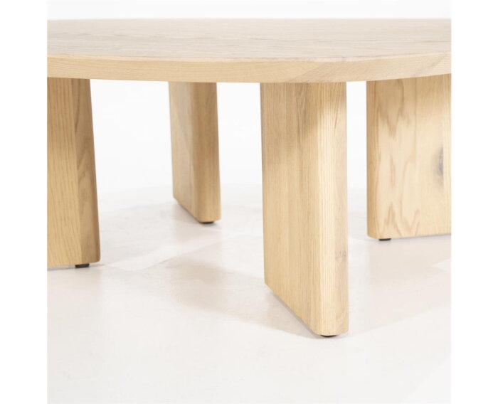 Salontafel Stef medium 100x100cm - naturel | Eleonora