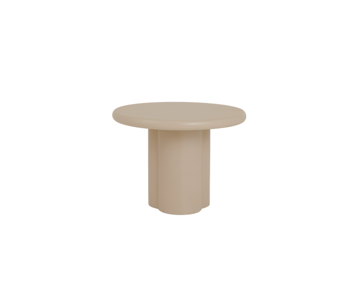Melzo Bijzettafel rond beige 60 cm