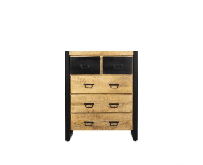 Hoog dressoir / Commode  Bruno mangohout met lades