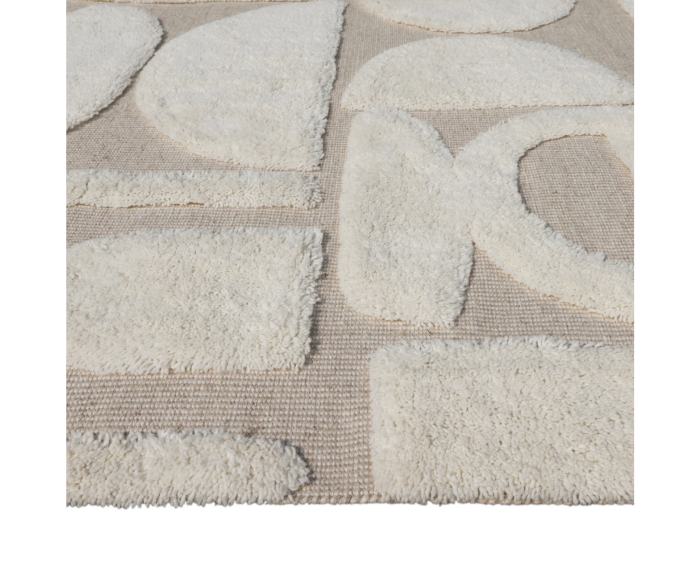 by fonQ Glyph Vloerkleed - Naturel - Rechthoekig - 160 x 230 cm