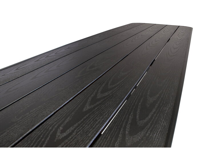 James alu. bar table black