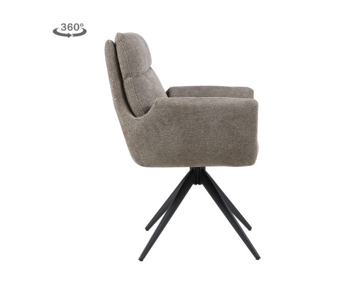 Varzo Armstoel - Toro 45 mocca (draaibaar)