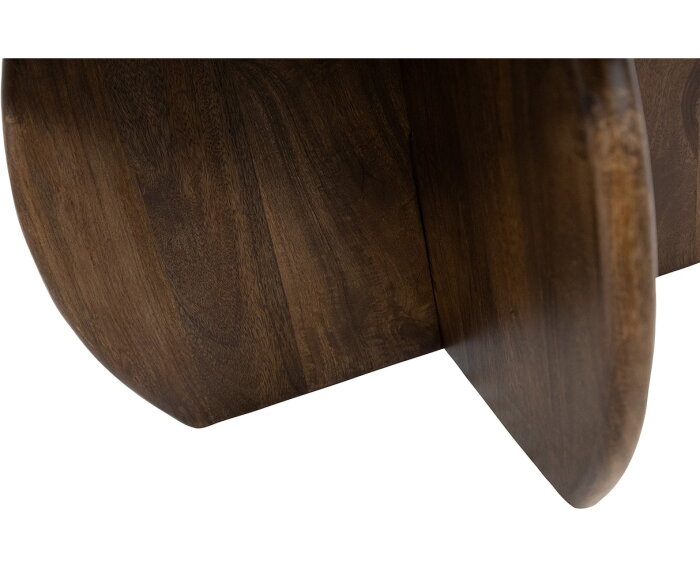 Salontafel Belly rond Ø60 cm mangohout - walnoot