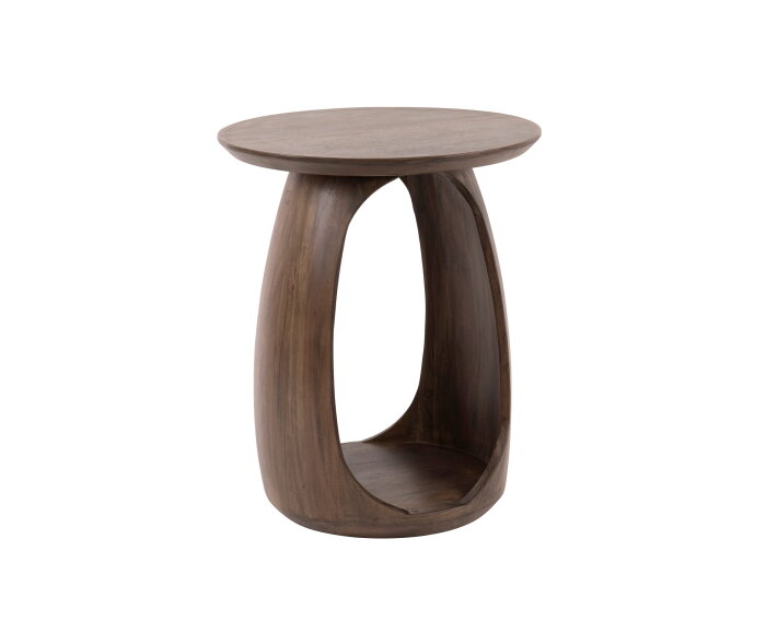 Bijzettafel flow D45 solid - Massief acacia glaze brown
