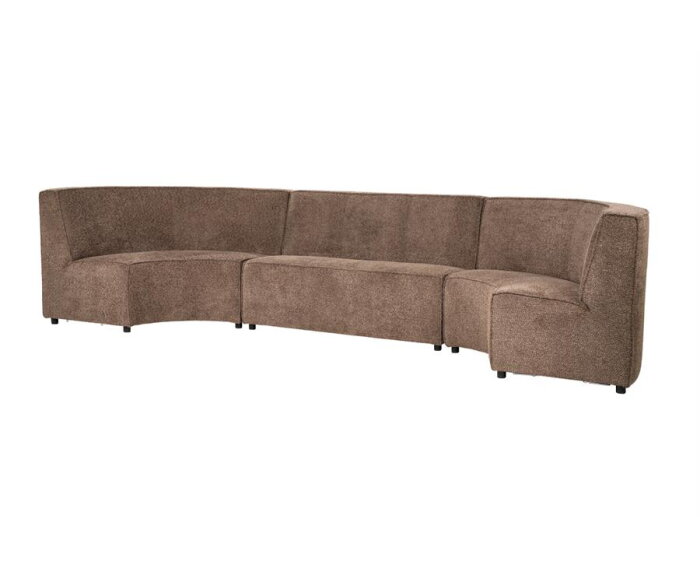 SEVN James eetkamerbank Yarra Bruin - 514 cm - Modulair - zelf samen te stellen