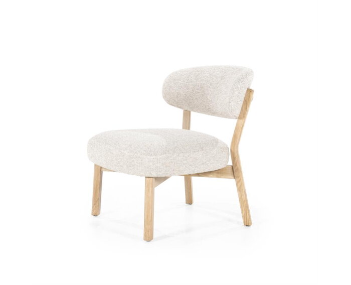 Fauteuil Mikky naturel - taupe | Eleonora