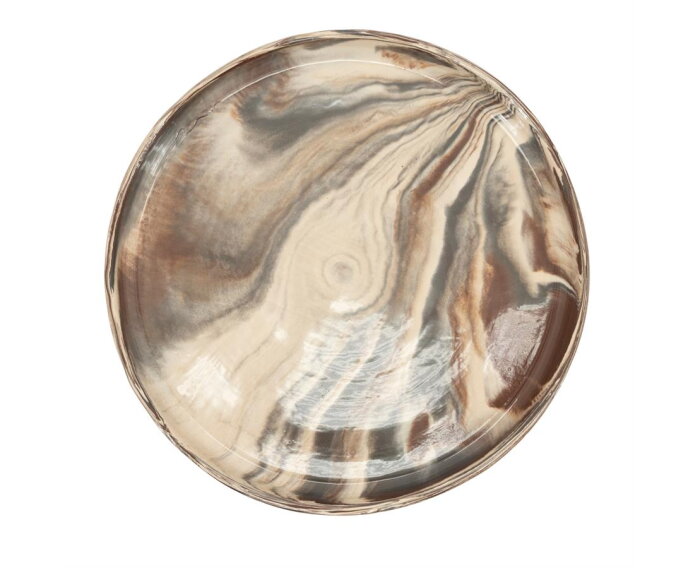 Plate Nagara small 28x3.5cm - veelkleurig | BY-BOO