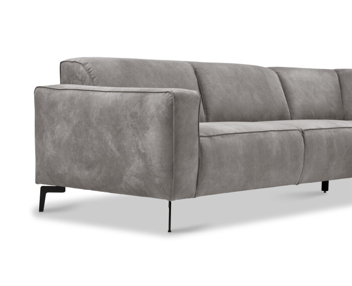 Hoekbank Varello Antraciet - Tauro 02 &ndash; Ottomane Rechts &ndash; 270x209 cm