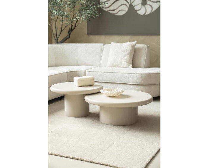 Salontafel Jade 80x80cm - zand | Eleonora
