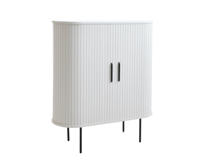 Opbergkast Nola eiken 100 cm - wit