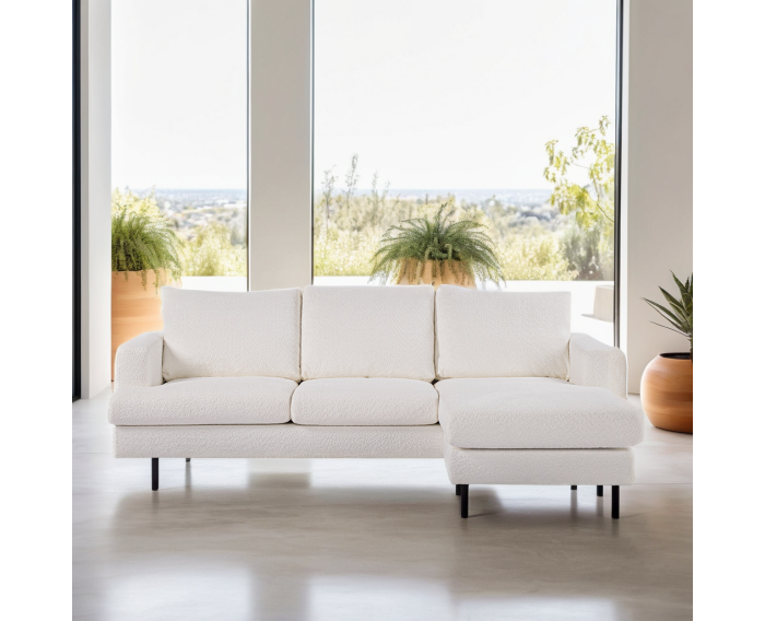 3 seater sofa CL L+R, fabric Abriamo, A920 natural