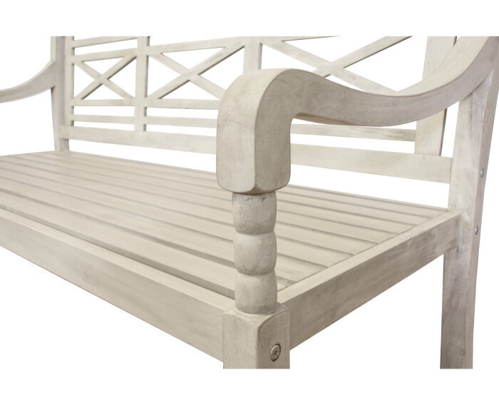 Louis 3-seater bench greywash FSC 100%