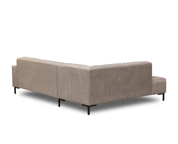 Hoekbank Riva Beige - Glow 4 &ndash; Ottomane Links &ndash; 262x195 cm