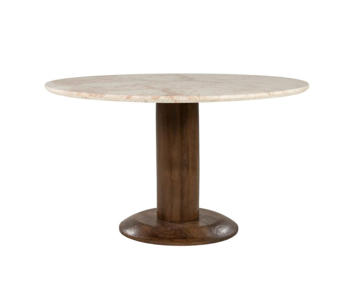 Eettafel Ted 130x130cm - bruin | Eleonora