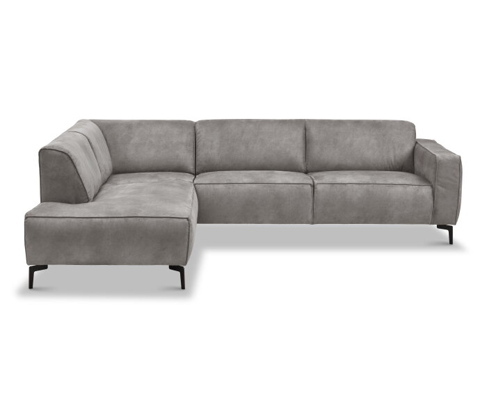 Hoekbank Varello Antraciet - Tauro 02 &ndash; Ottomane links &ndash; 270x209 cm
