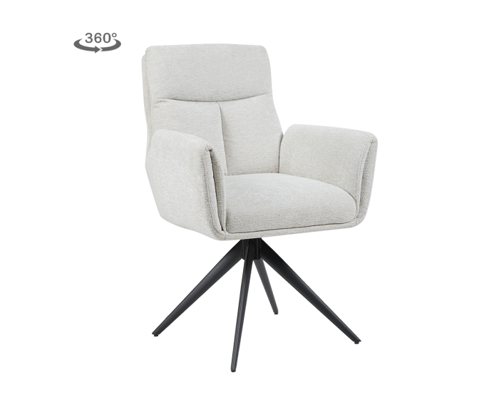 Varzo Armstoel - Toro 25 cream (draaibaar)